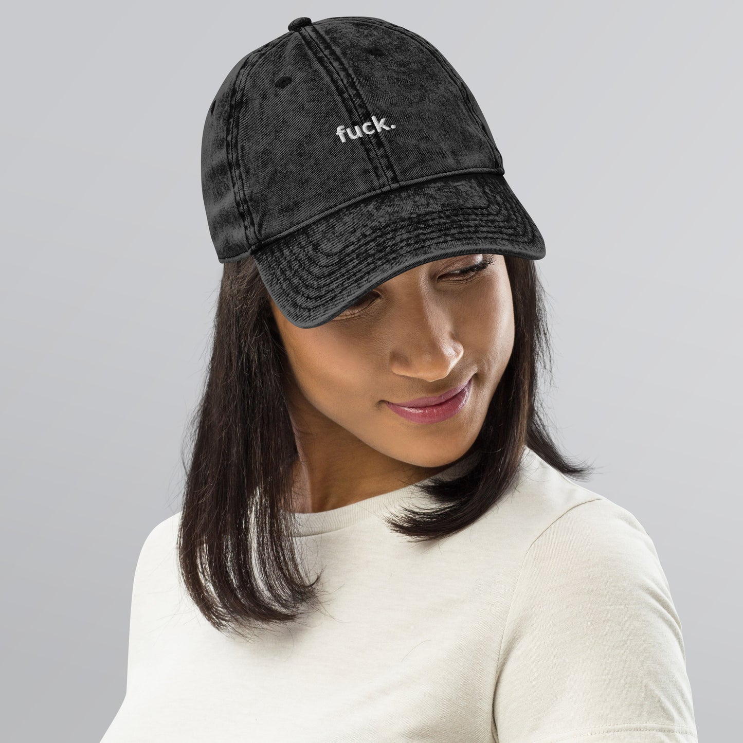 Fuck Vintage Cotton Twill Cap