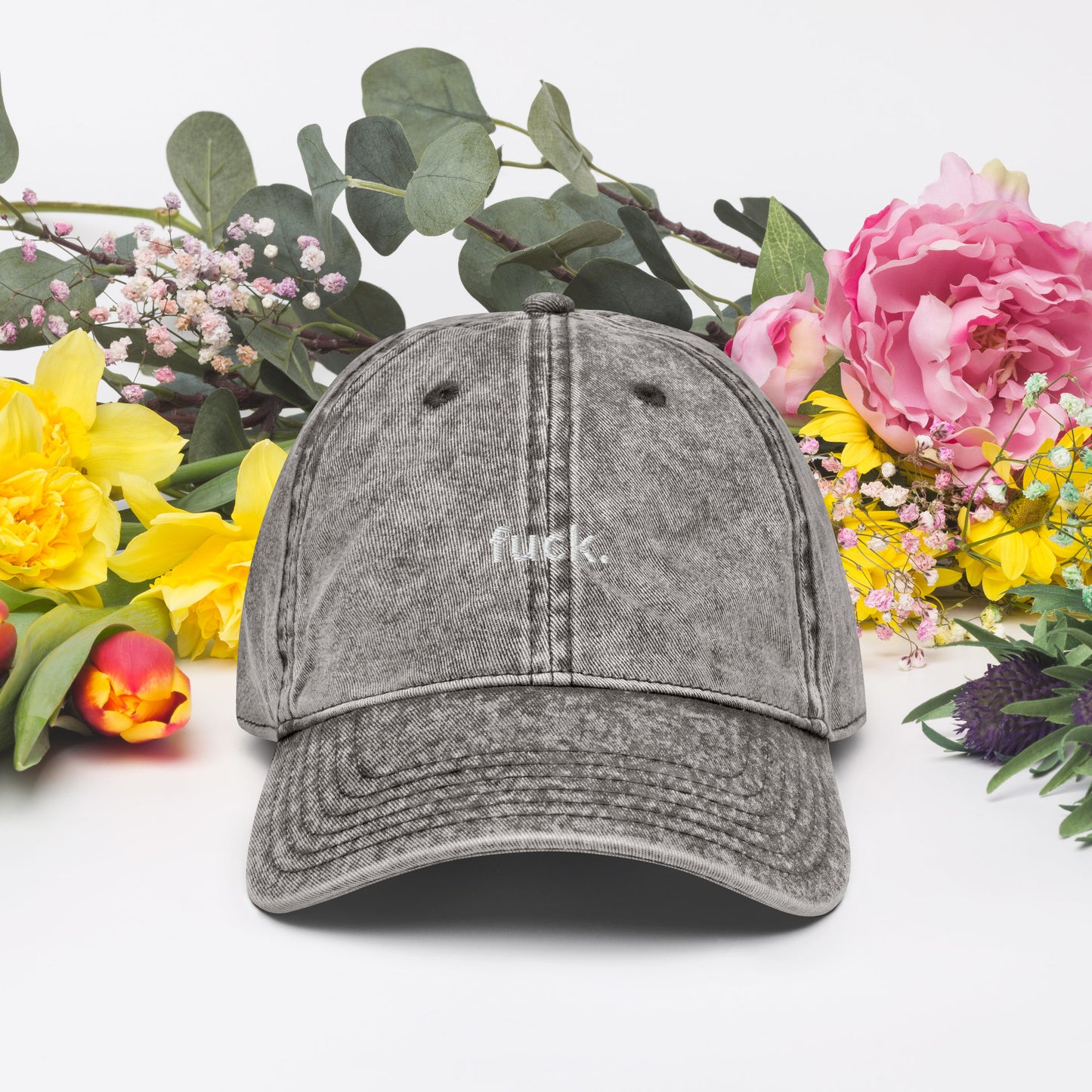 Fuck Vintage Cotton Twill Cap