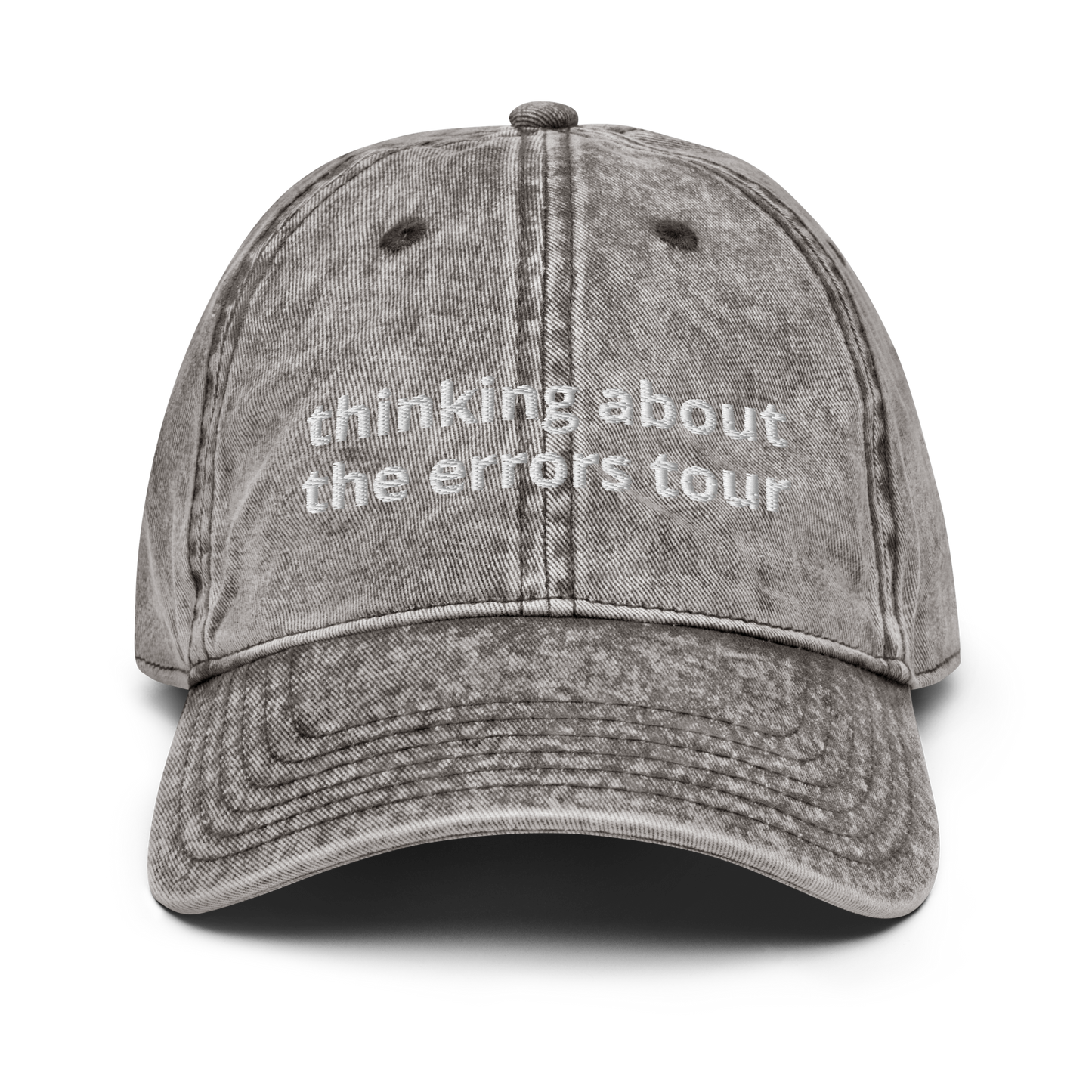 Thinking About The Errors Tour Vintage Cotton Twill Cap