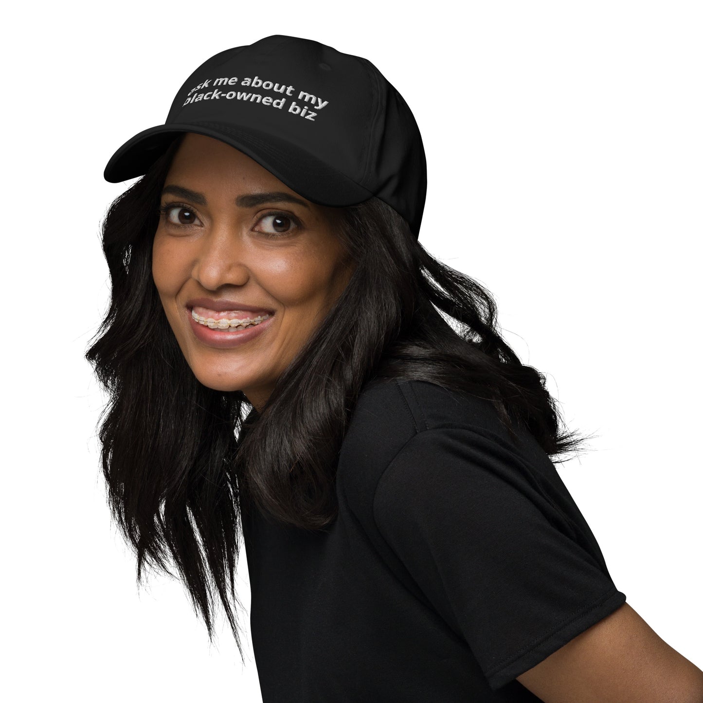 Ask Me About My Black-Owned Biz Baseball Cap