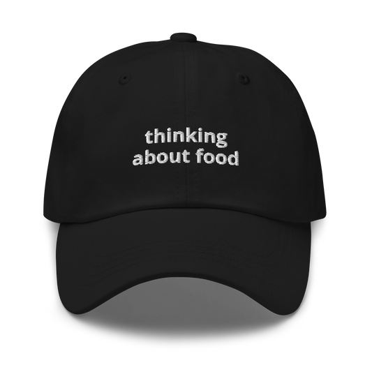 Thinking About Food Baseball Cap