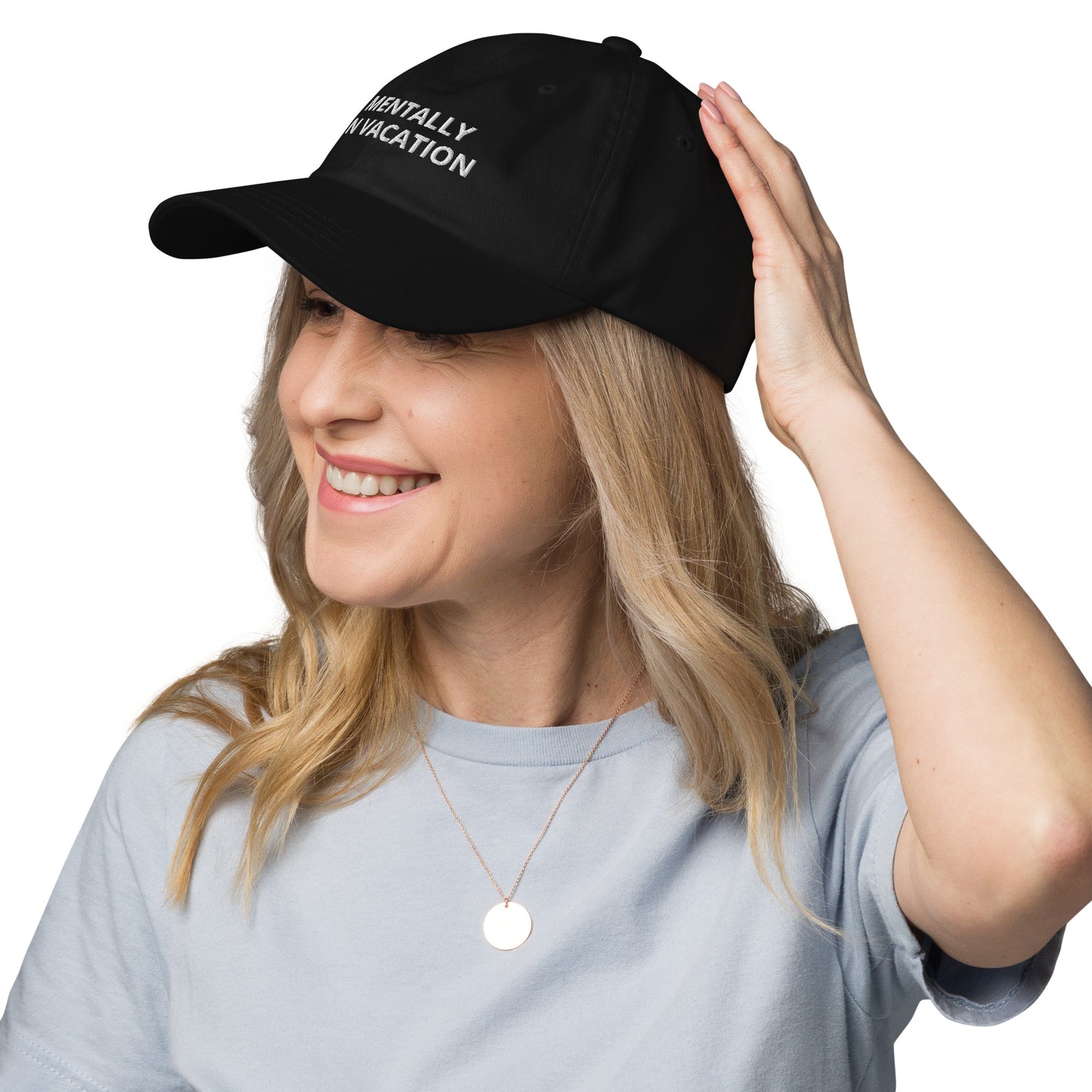 Mentally On Vacation Baseball Cap