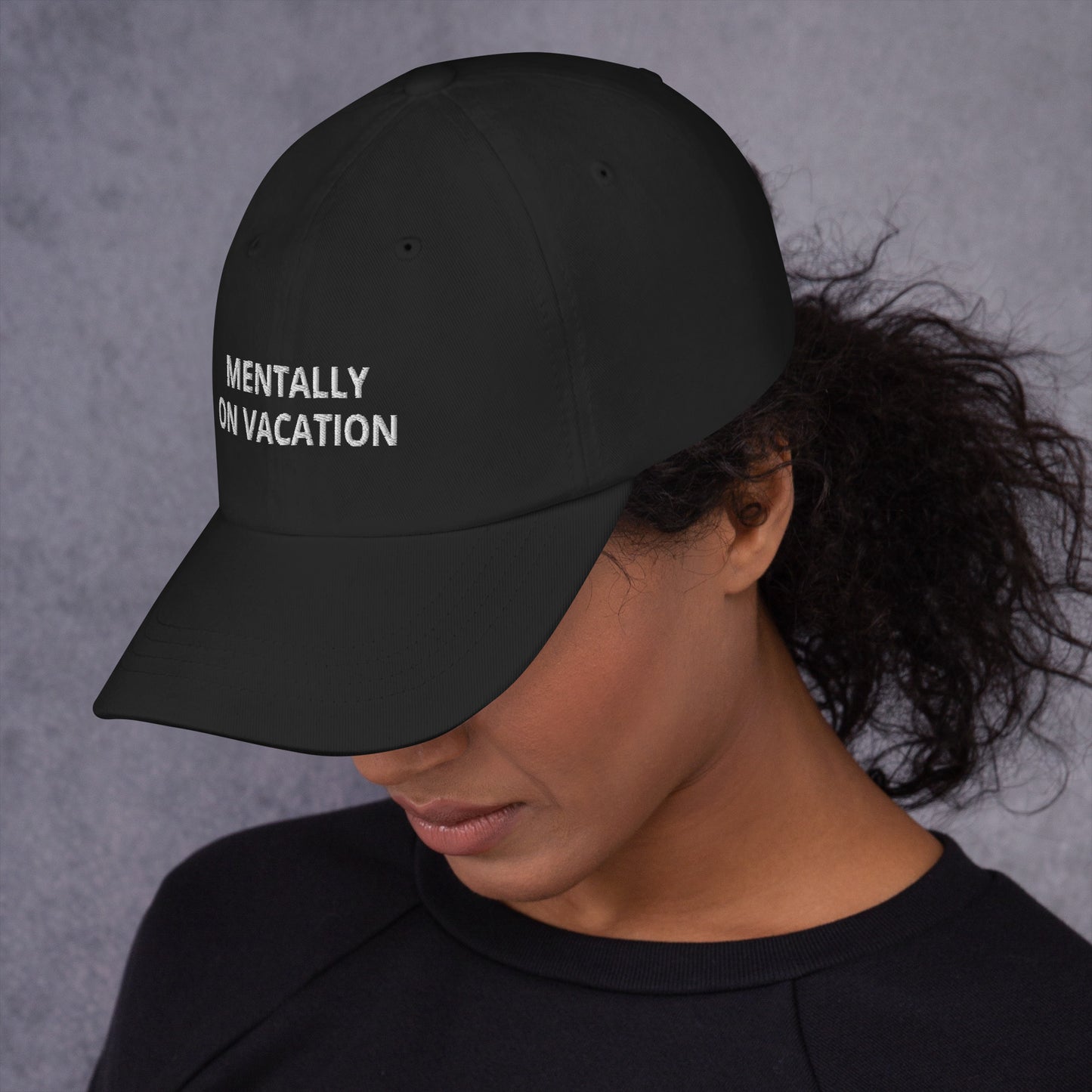 Mentally On Vacation Baseball Cap