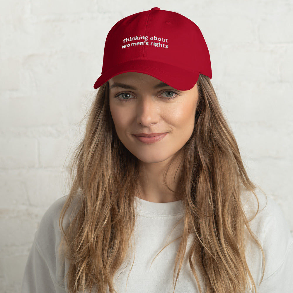 Thinking About Women's Rights Baseball Cap