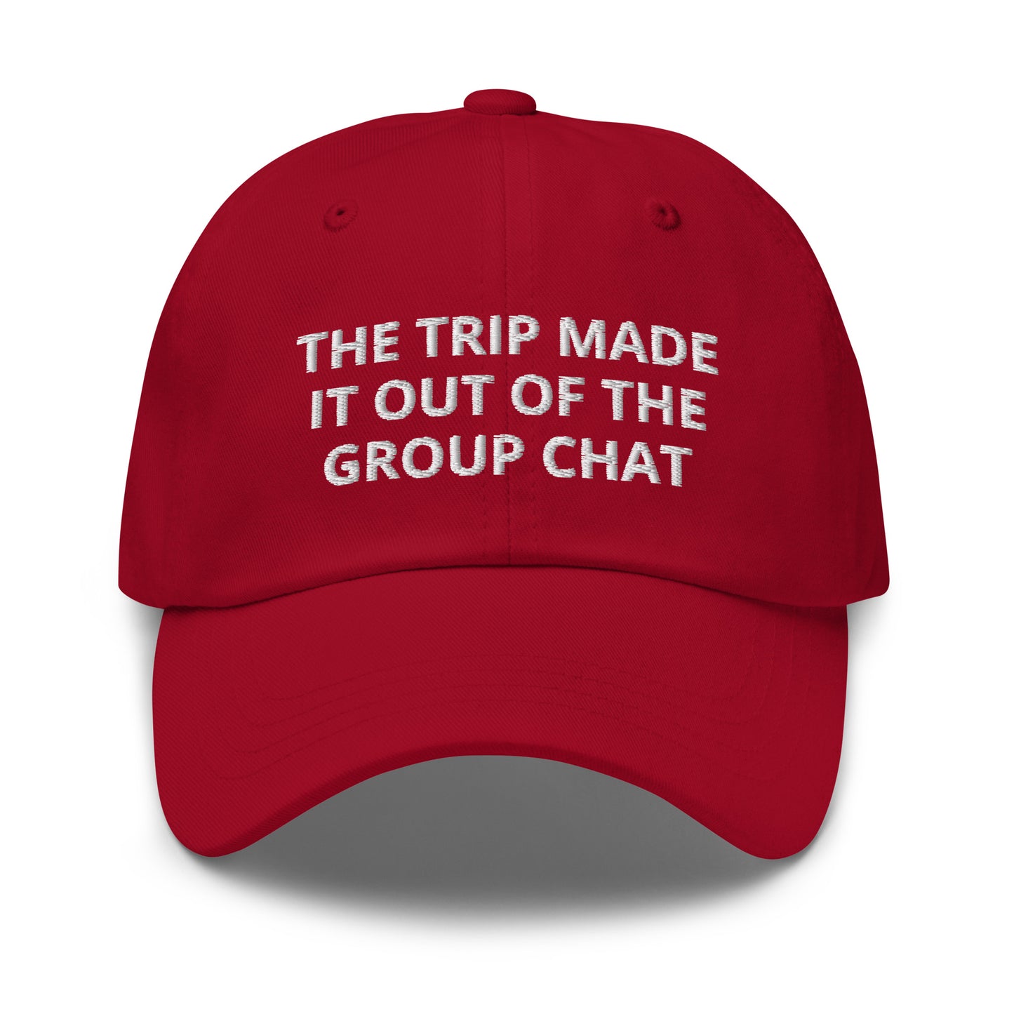 The Trip Made It Out Of The Group Chat Baseball Cap