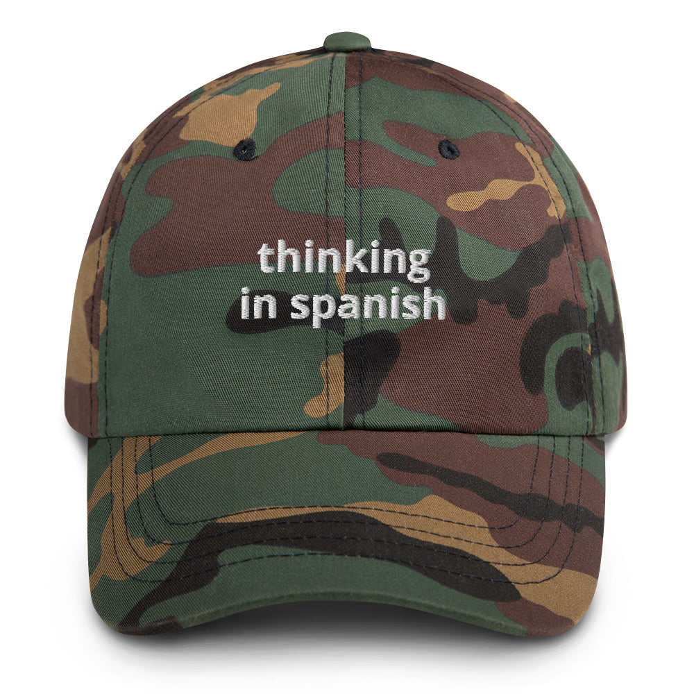 Thinking In Spanish Baseball Cap