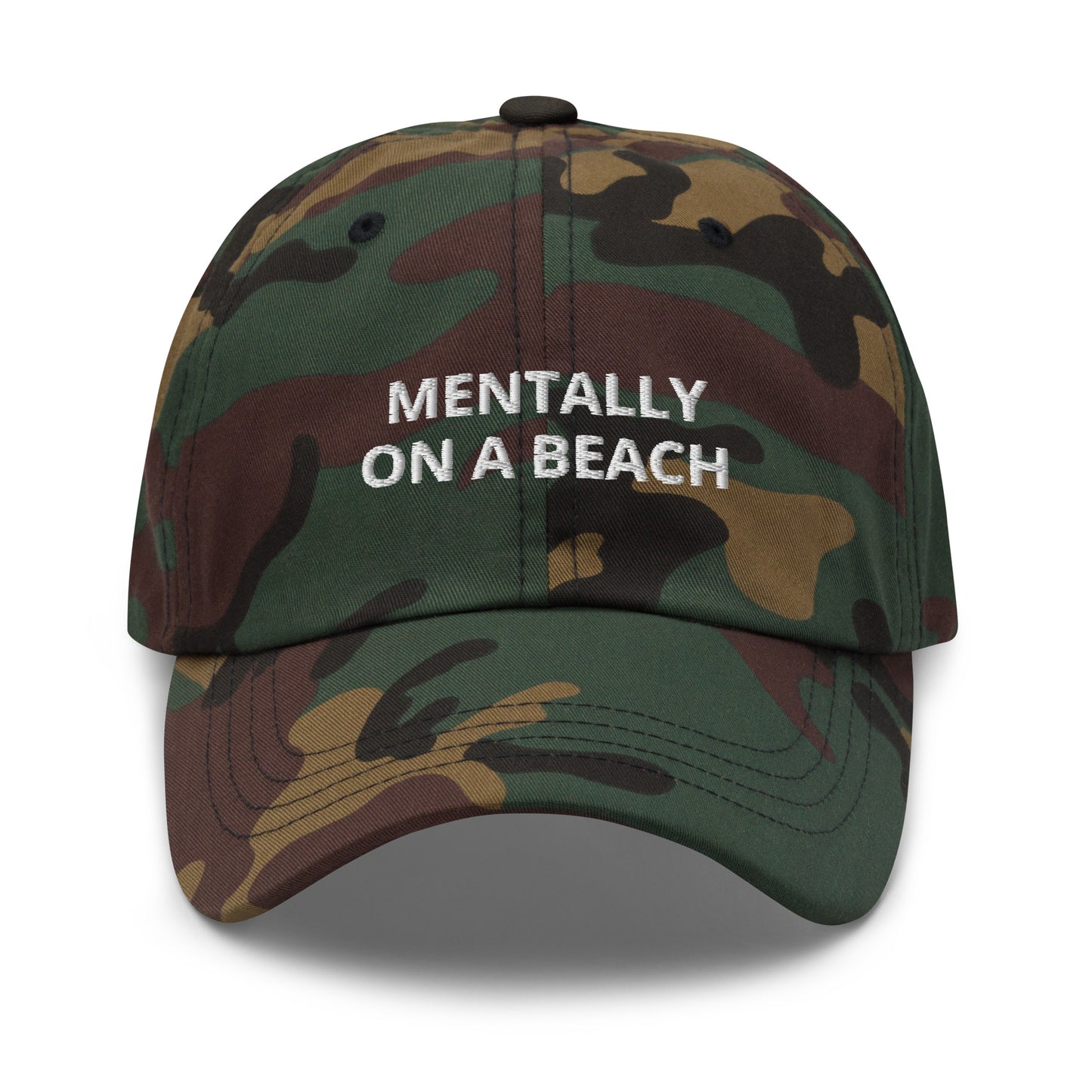 Mentally On A Beach Baseball Cap