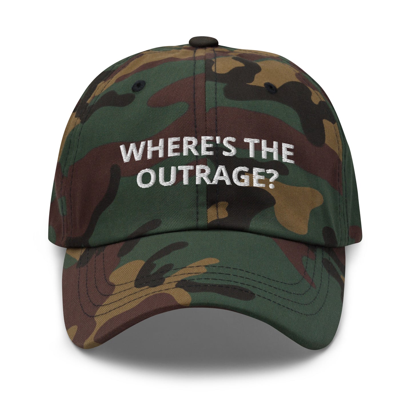 Where's The Outrage Baseball Cap