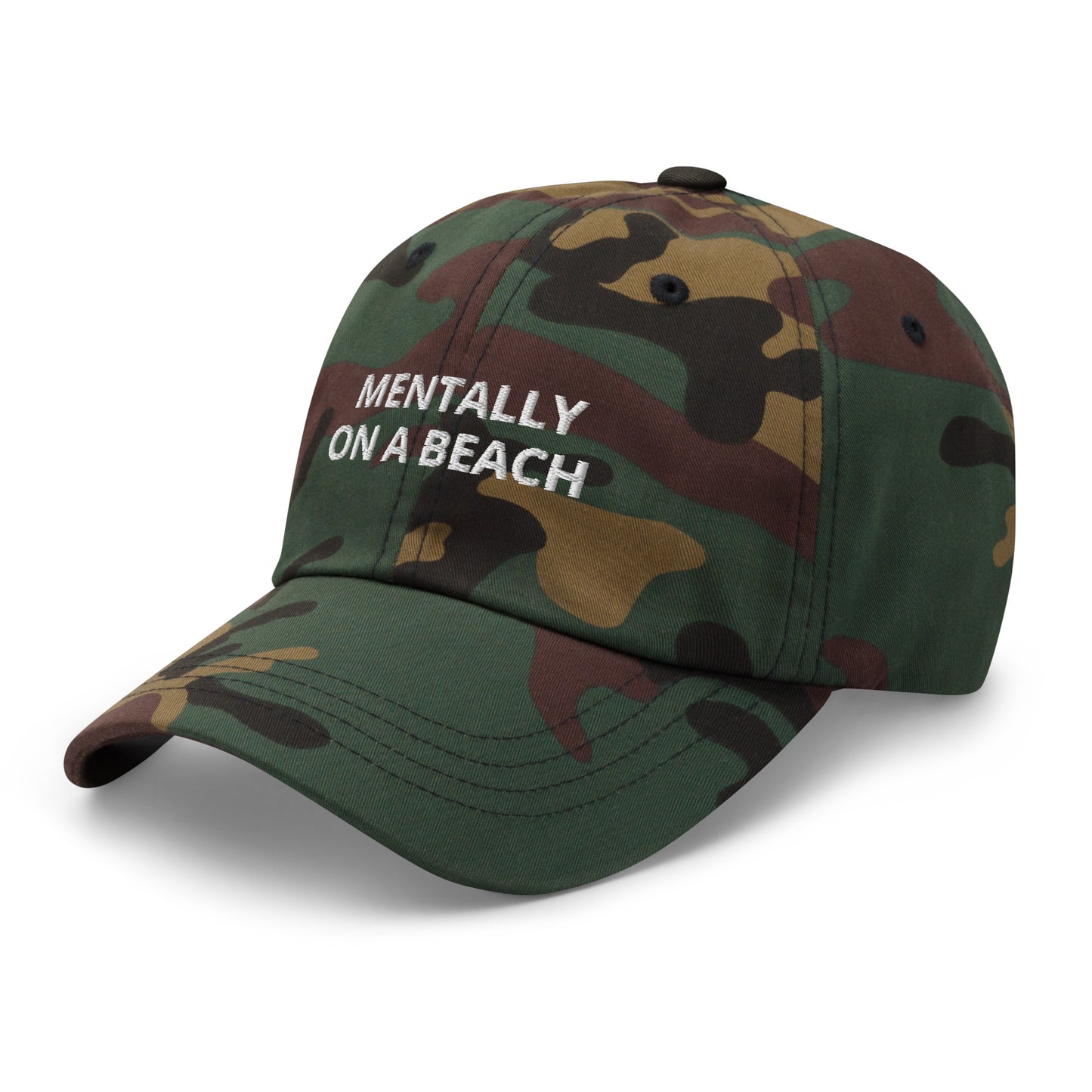 Mentally On A Beach Baseball Cap