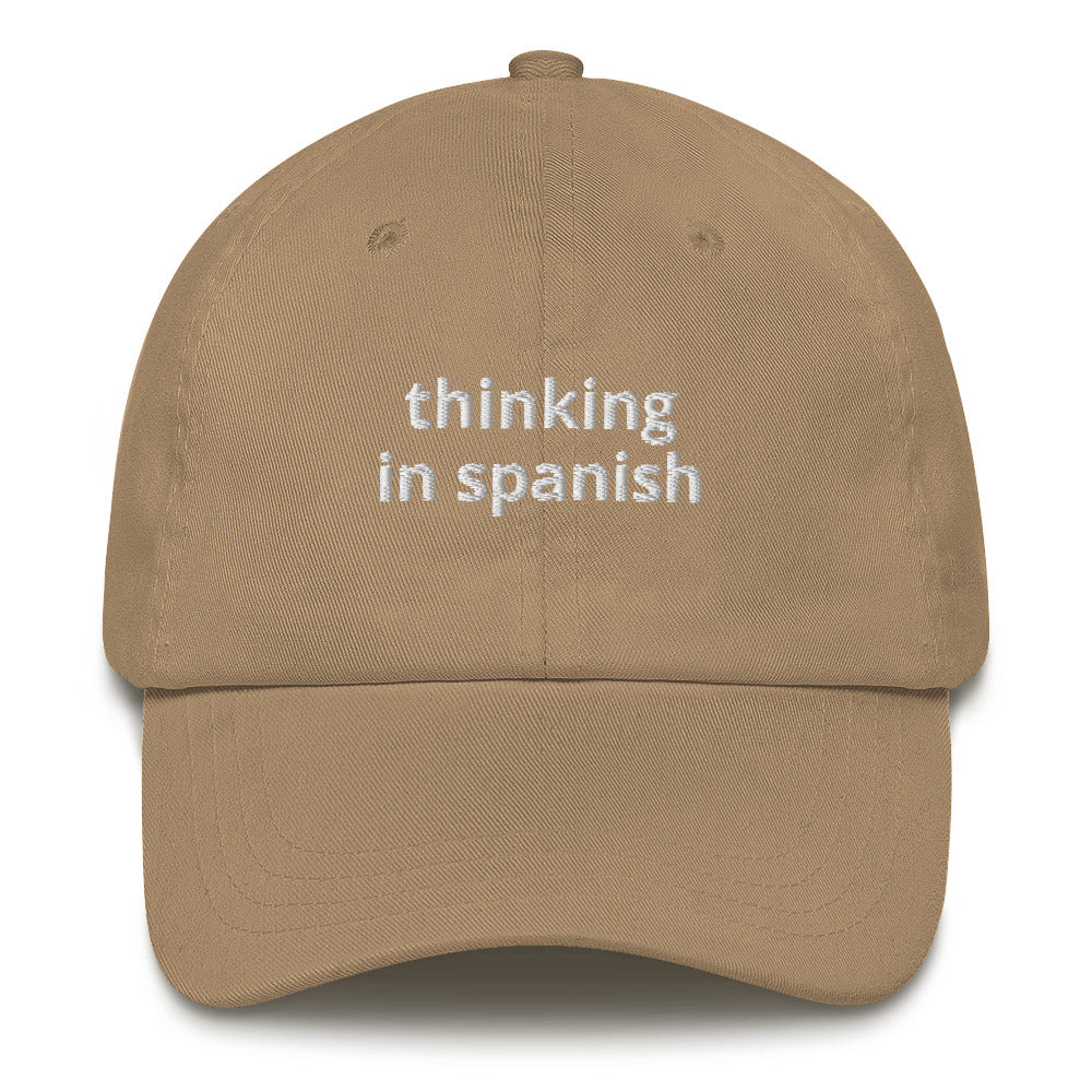 Thinking In Spanish Baseball Cap