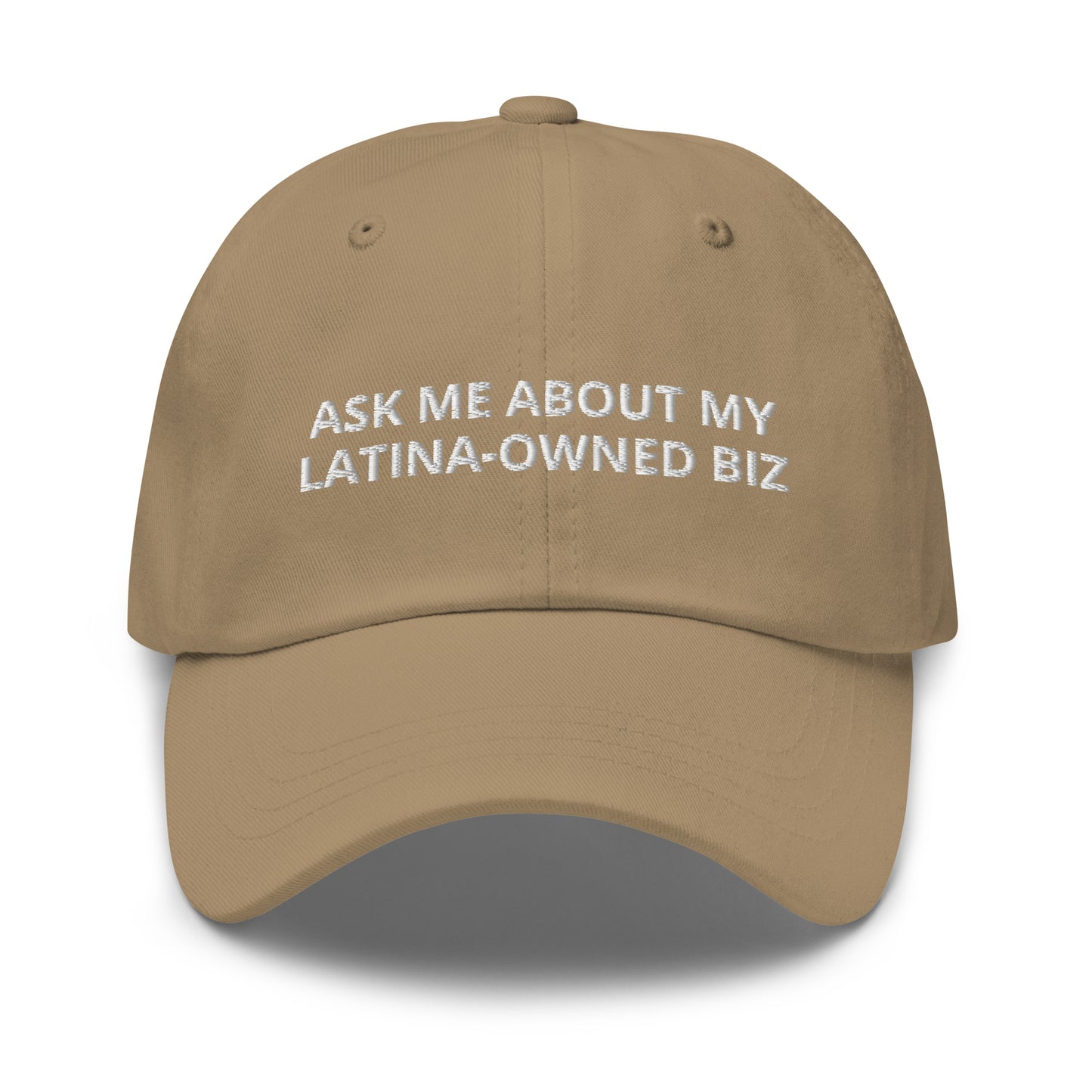 Ask Me About My Latina-Owned Business Baseball Cap