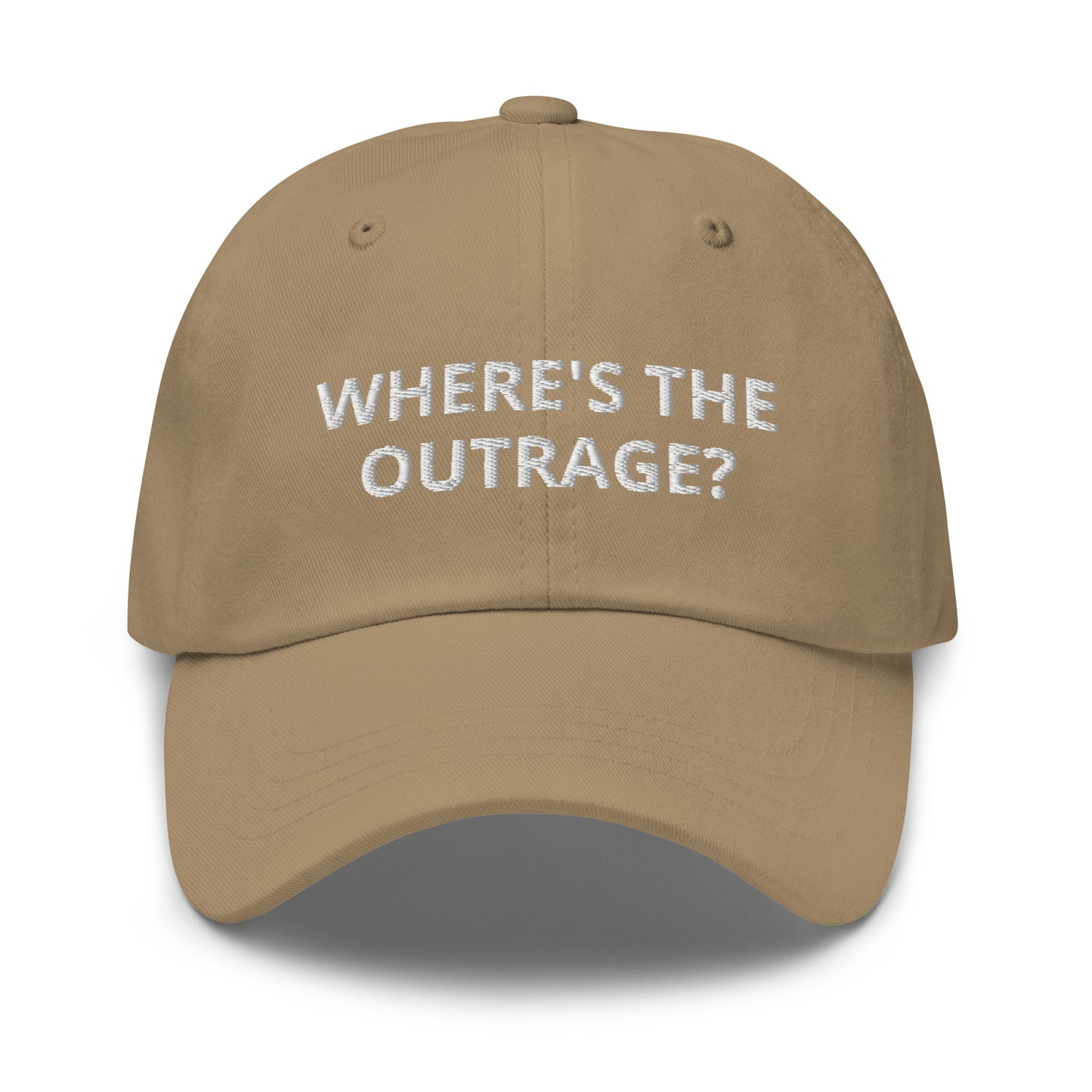 Where's The Outrage Baseball Cap