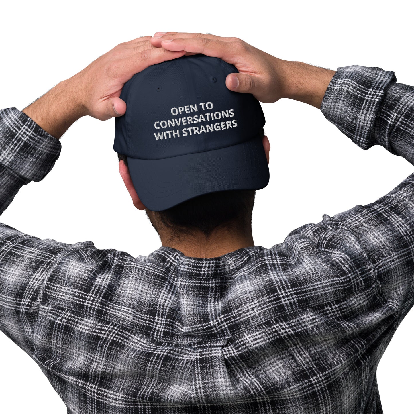 Open To Conversations With Strangers Baseball Cap