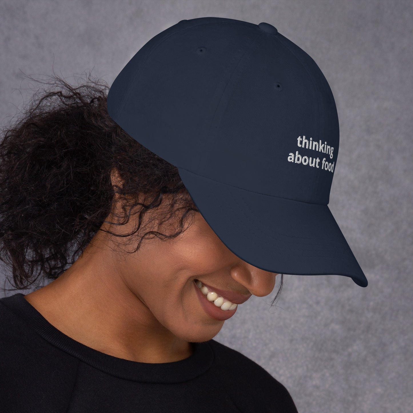Thinking About Food Baseball Cap