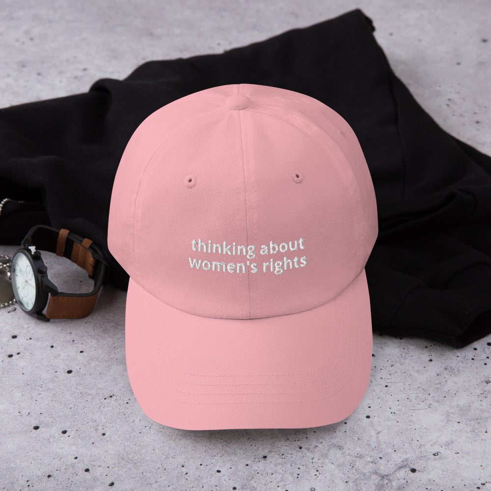 Thinking About Women's Rights Baseball Cap