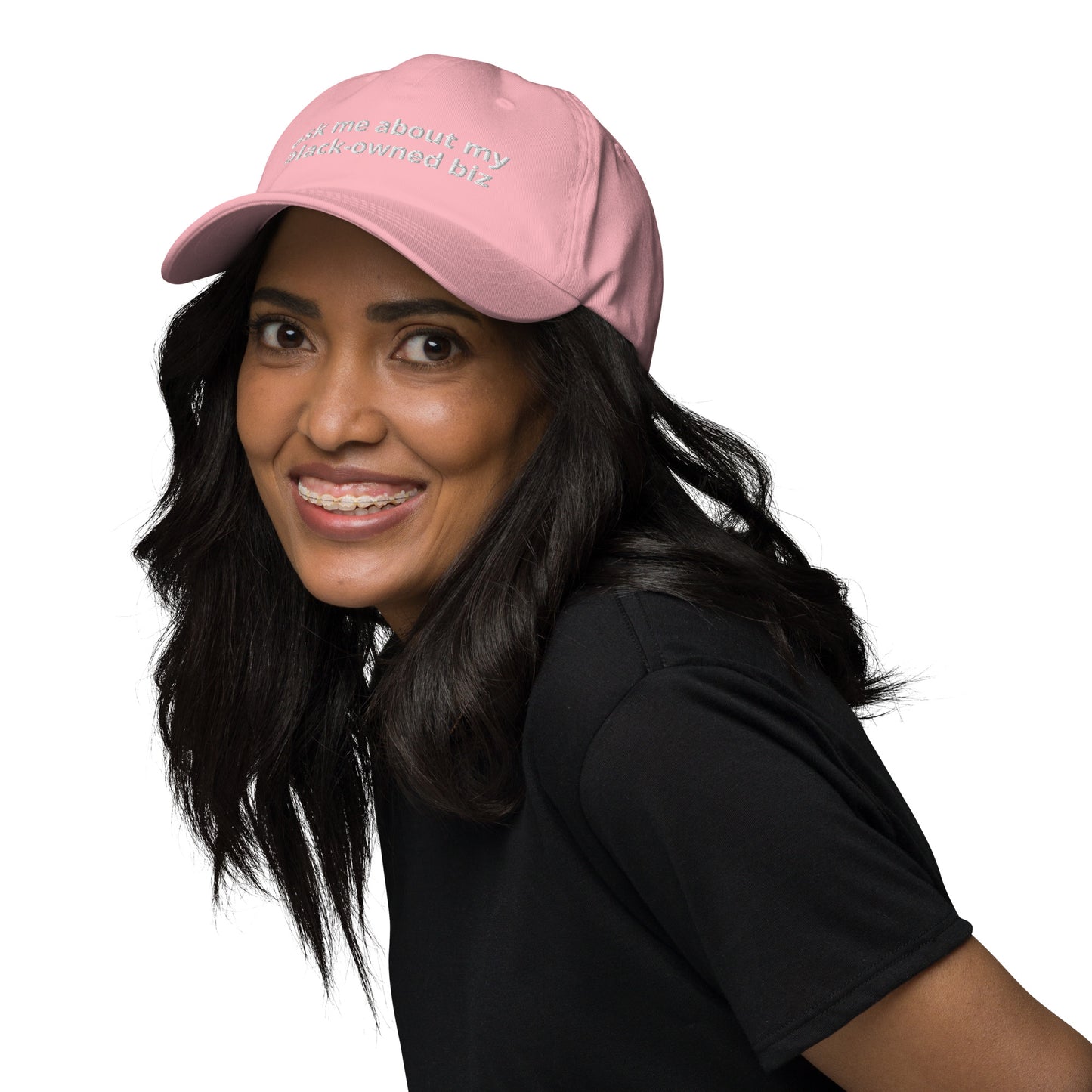 Ask Me About My Black-Owned Biz Baseball Cap