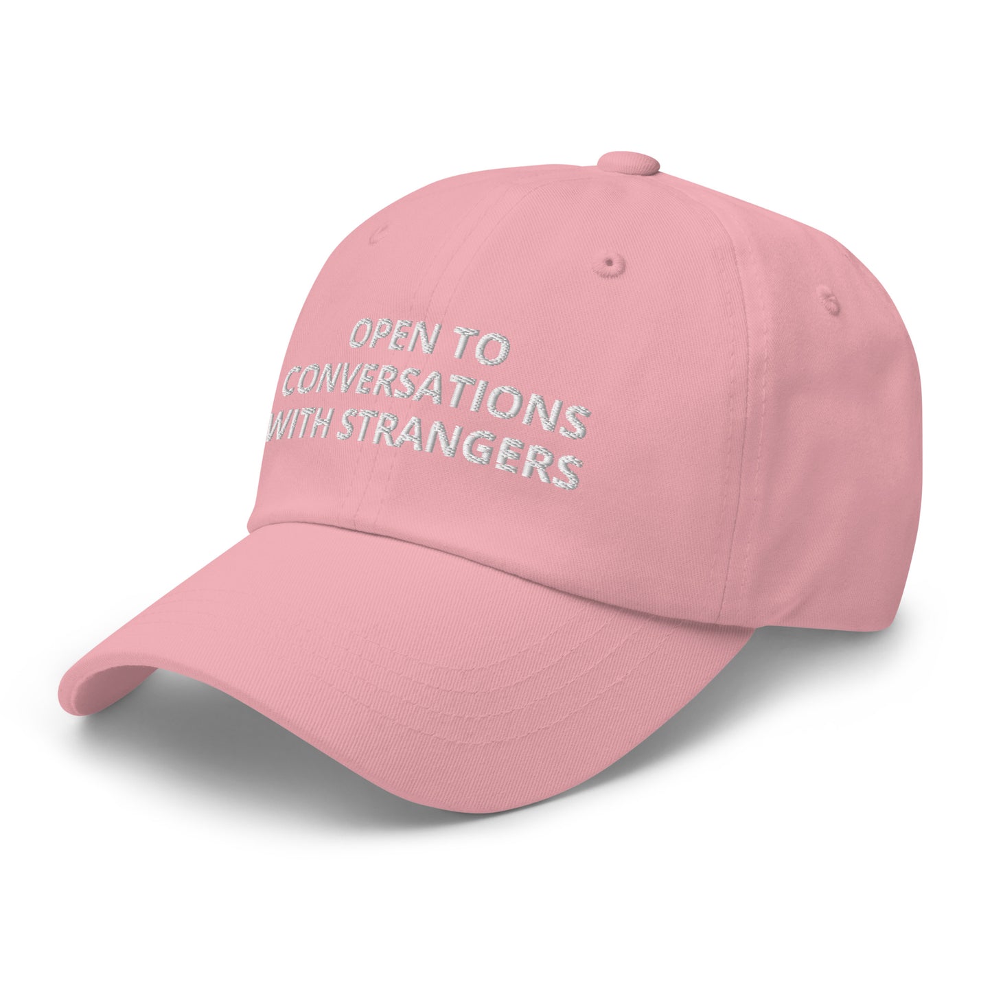 Open To Conversations With Strangers Baseball Cap