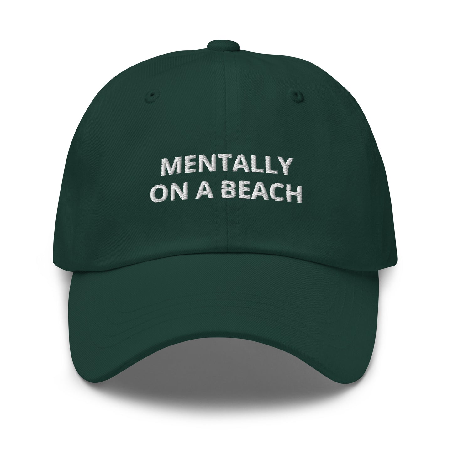 Mentally On A Beach Baseball Cap