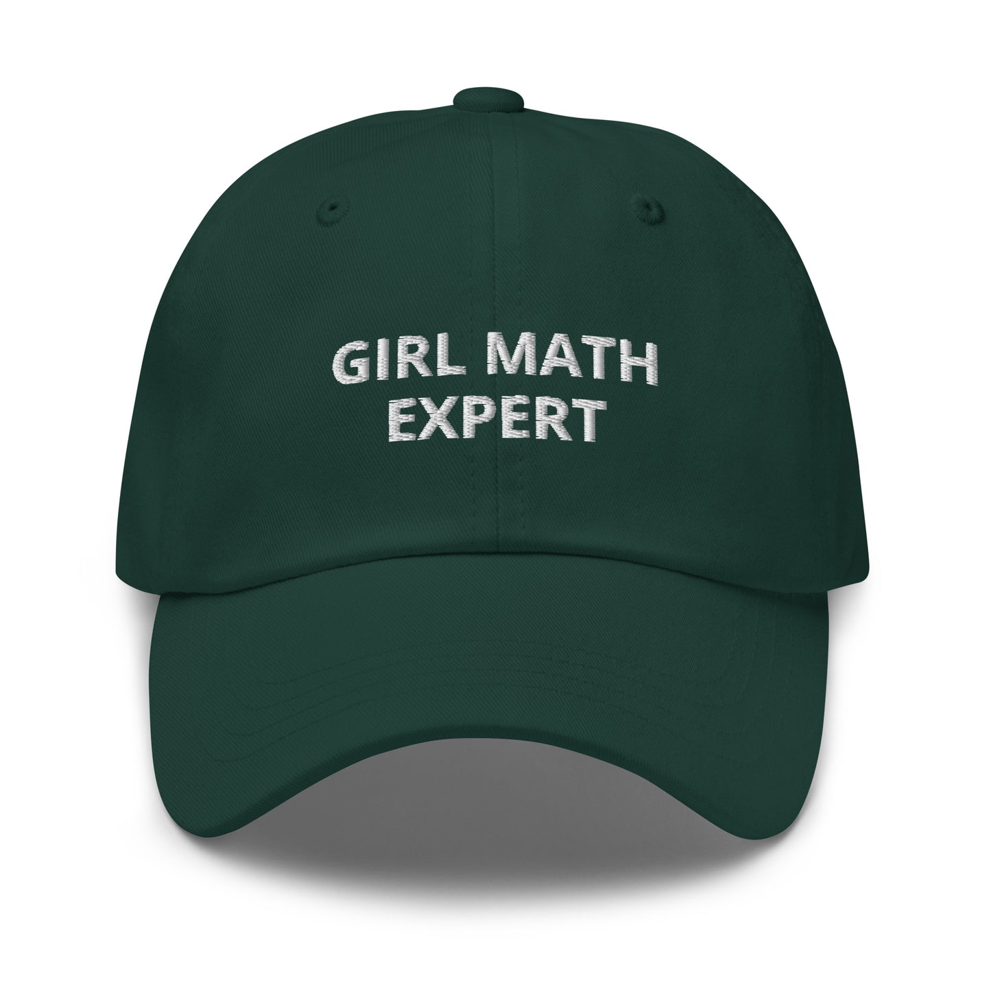 Girl Math Expert Baseball Cap