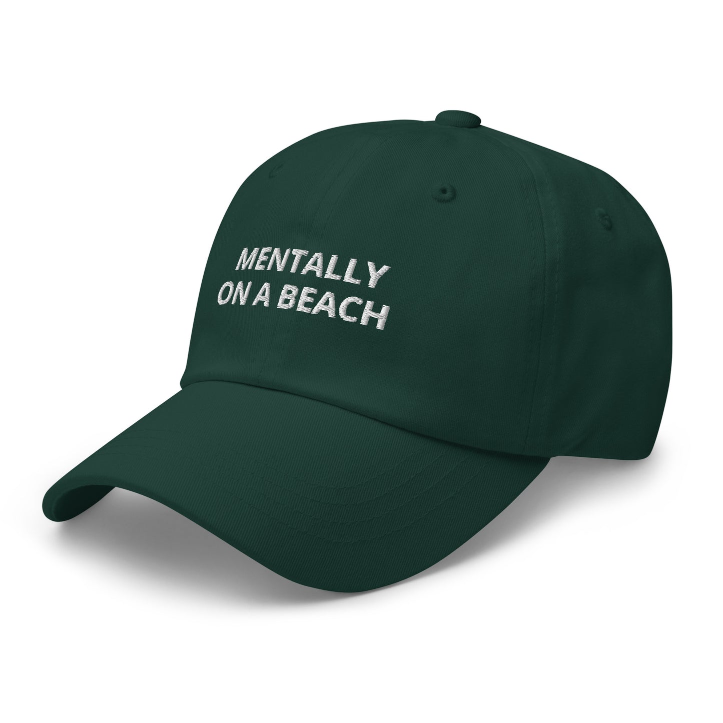 Mentally On A Beach Baseball Cap