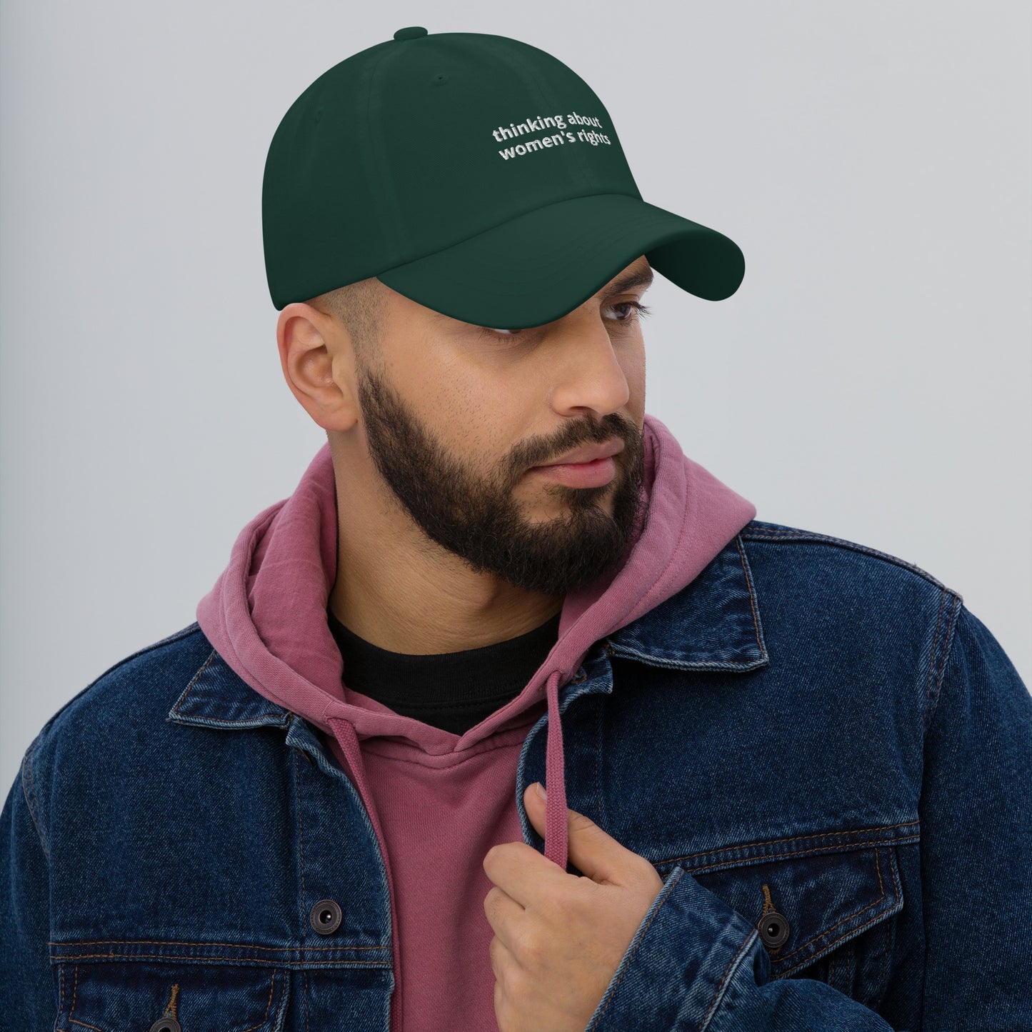 Thinking About Women's Rights Baseball Cap