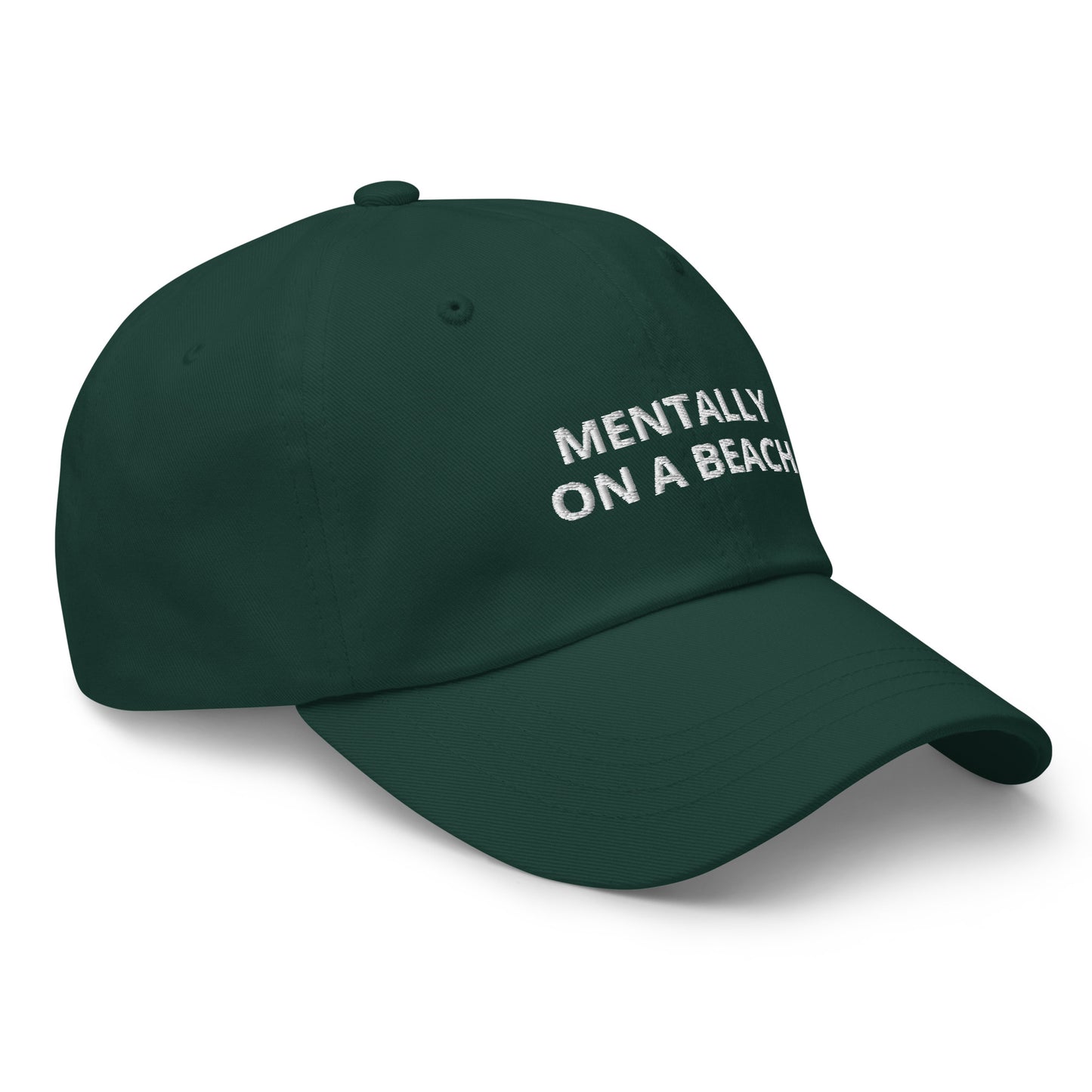 Mentally On A Beach Baseball Cap