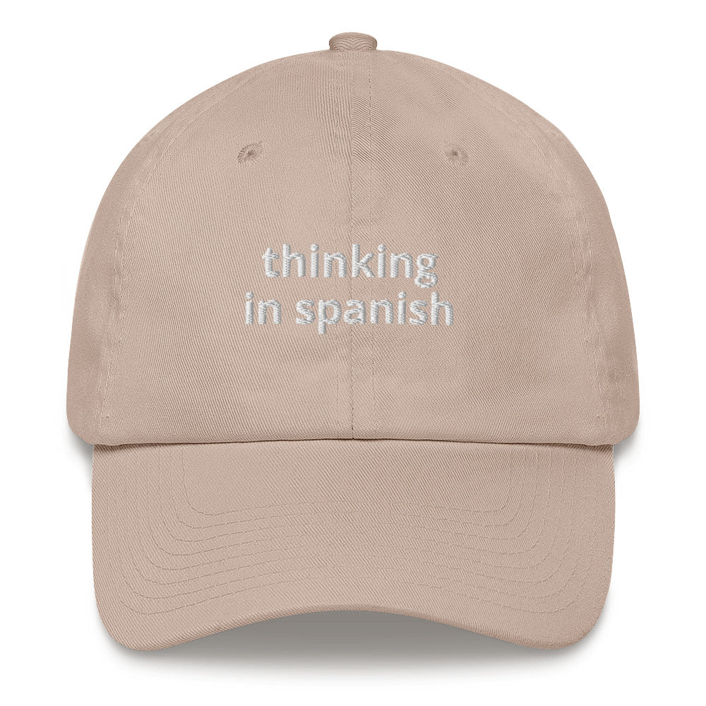 Thinking In Spanish Baseball Cap