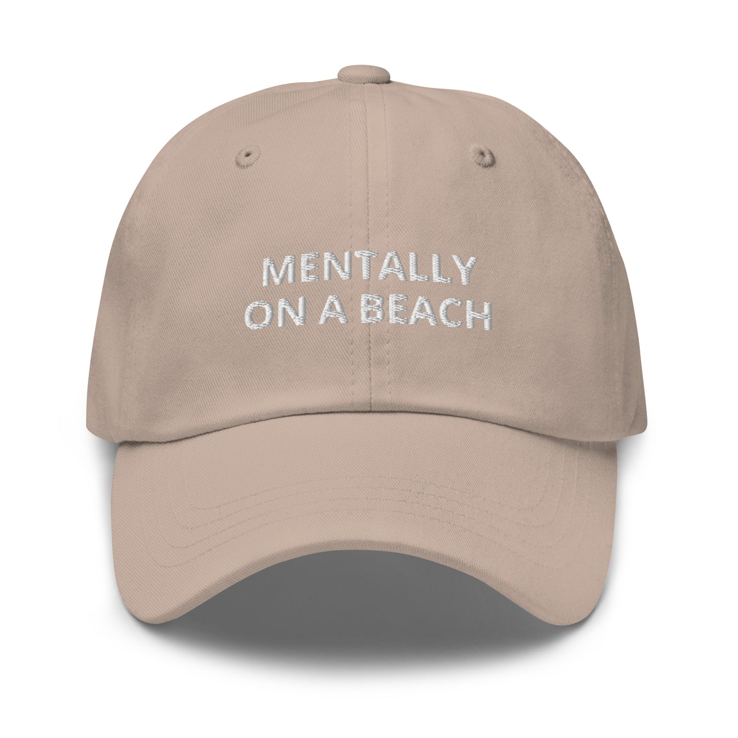 Mentally On A Beach Baseball Cap