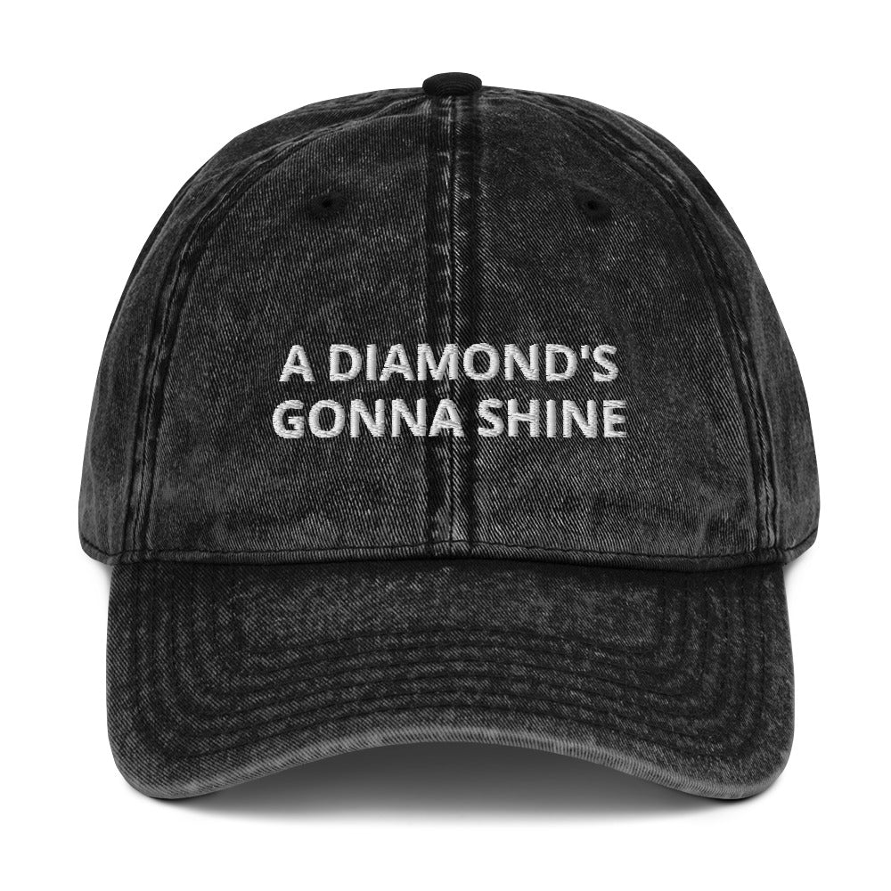 A Diamond's Gonna Shine Vintage Cotton Twill Cap