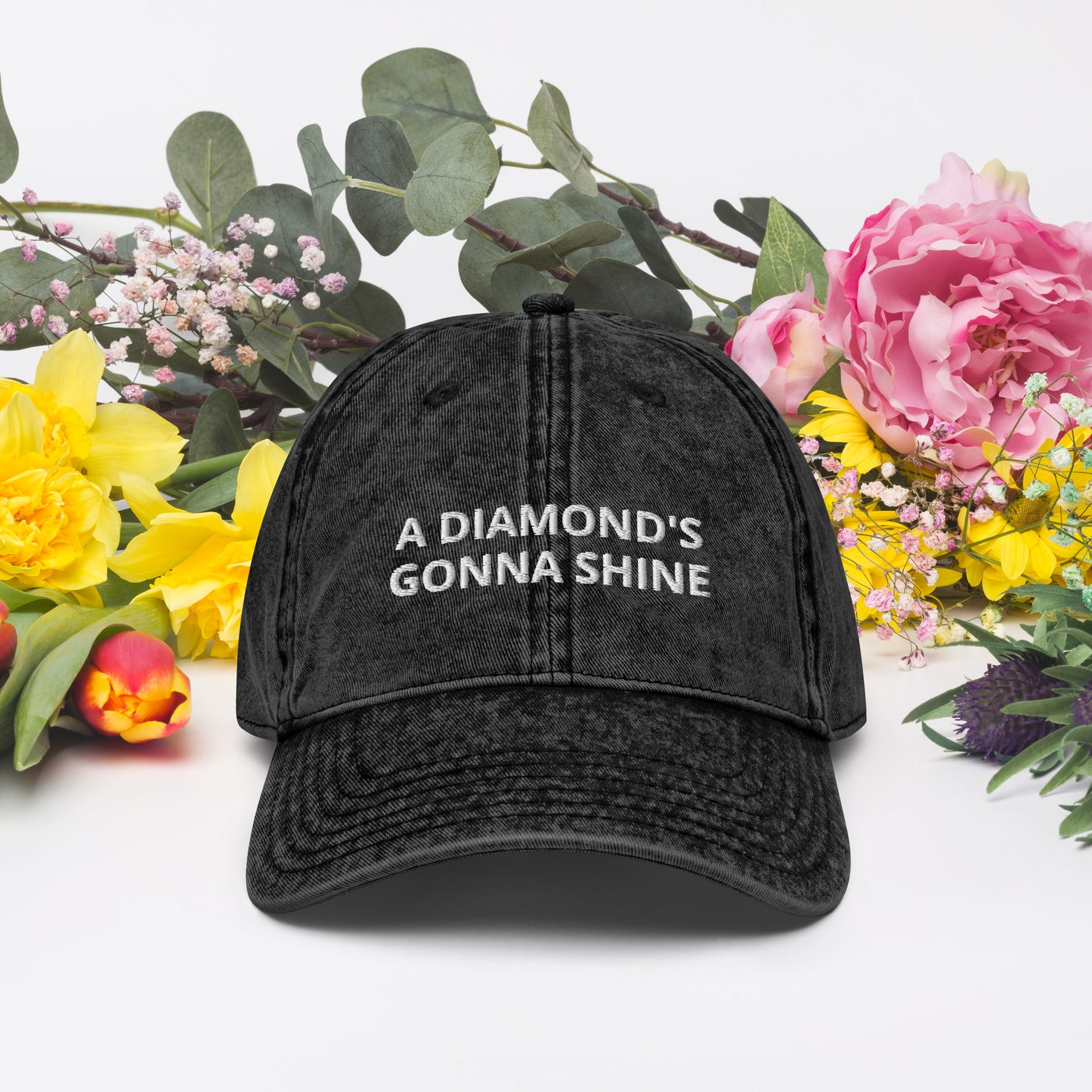 A Diamond's Gonna Shine Vintage Cotton Twill Cap