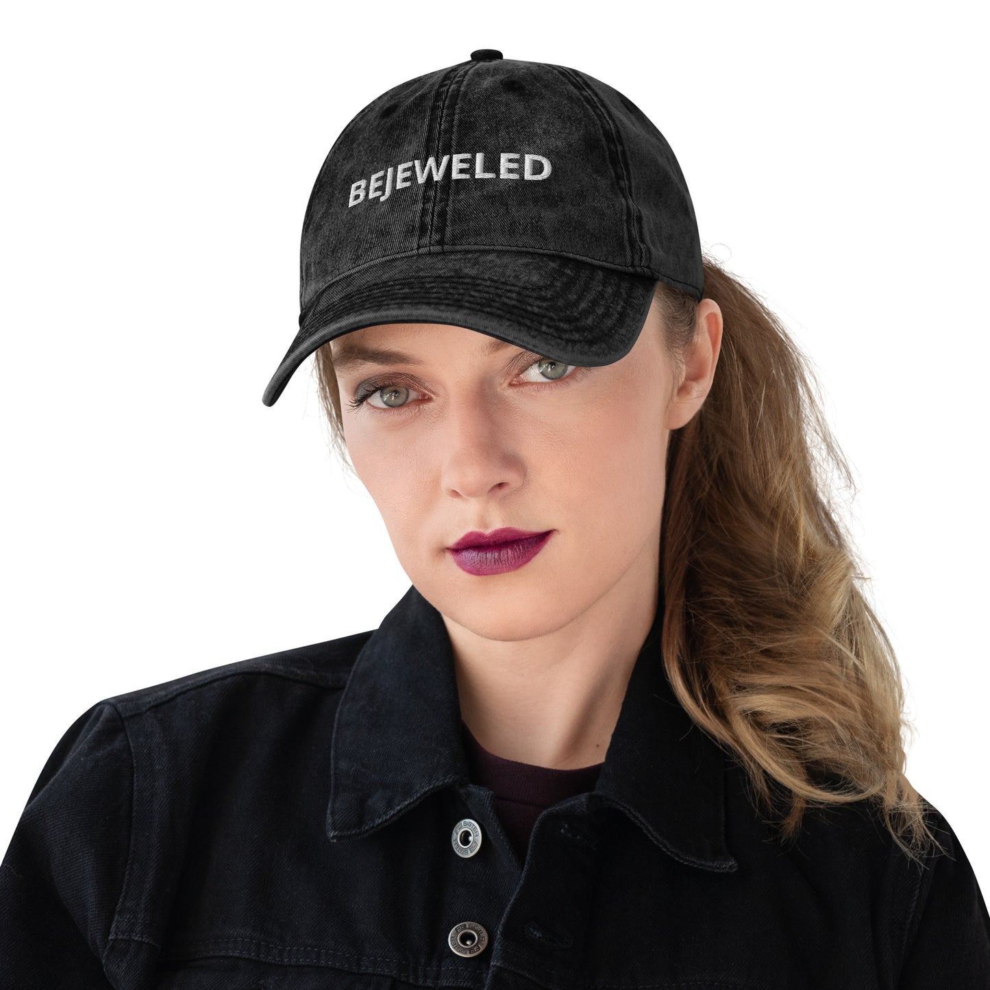 Bejeweled Vintage Cotton Twill Cap