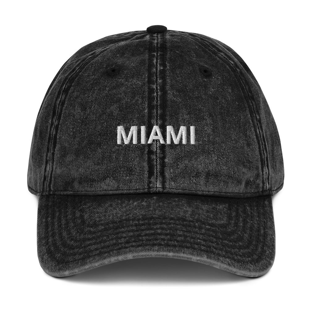 Miami Vintage Cotton Twill Cap