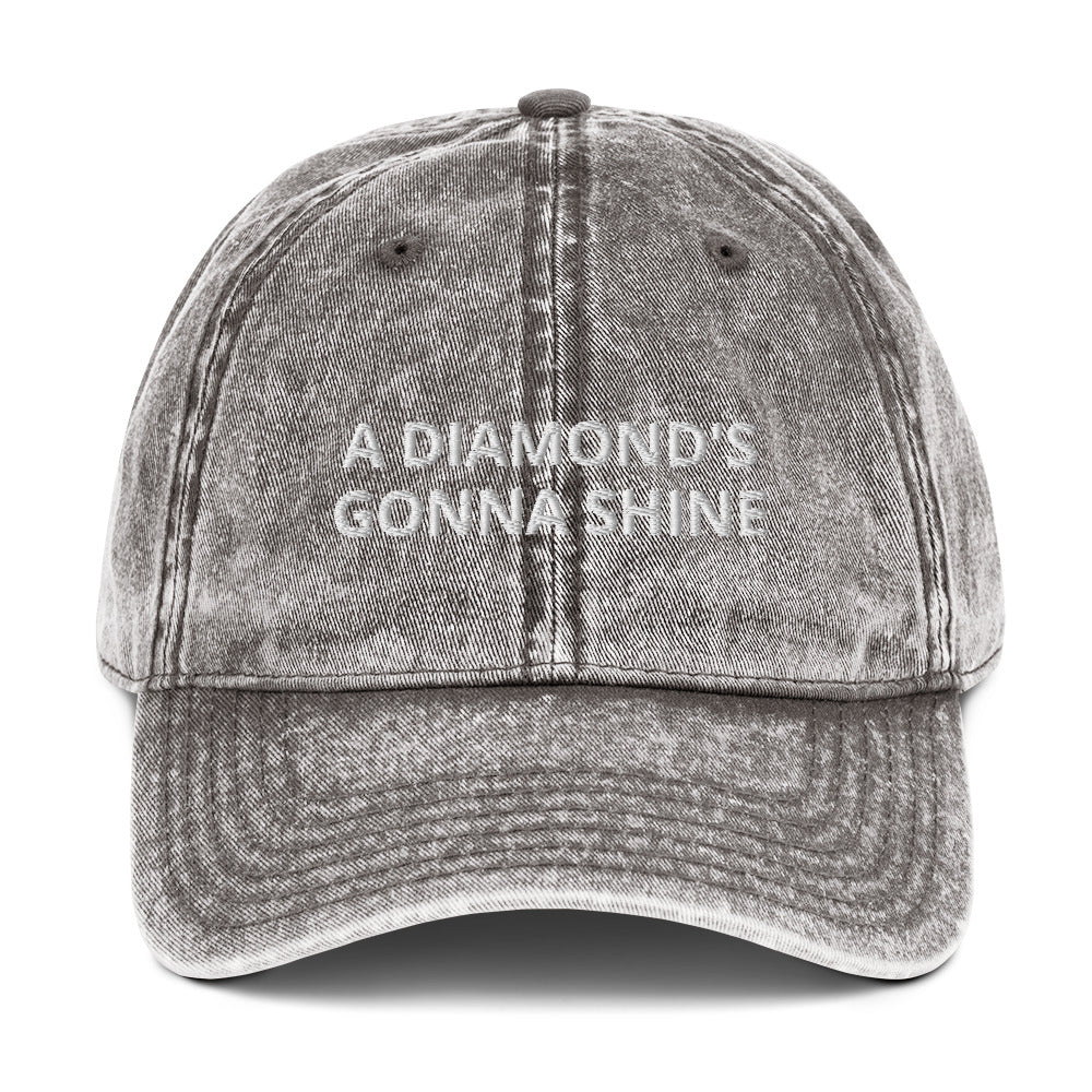 A Diamond's Gonna Shine Vintage Cotton Twill Cap