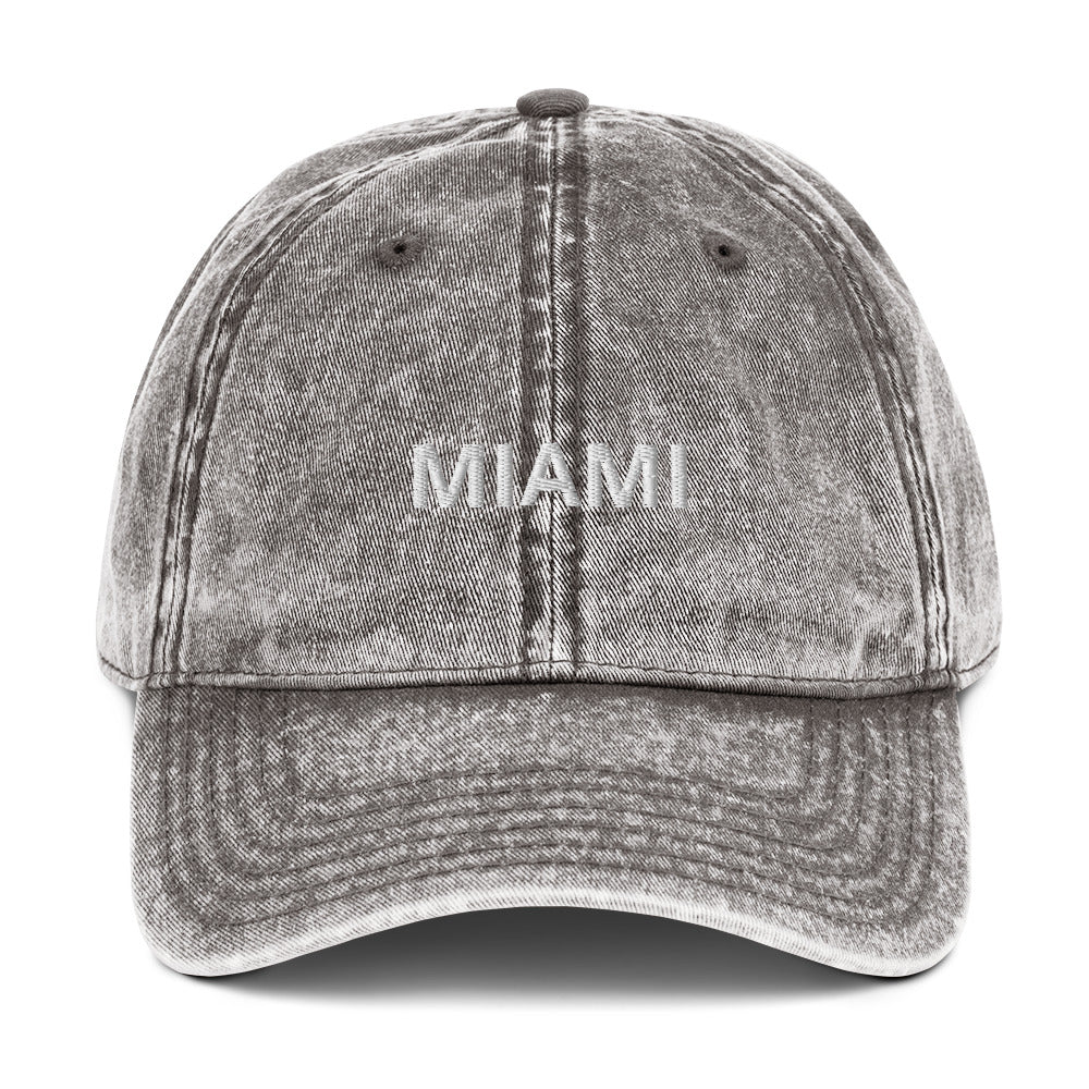 Miami Vintage Cotton Twill Cap