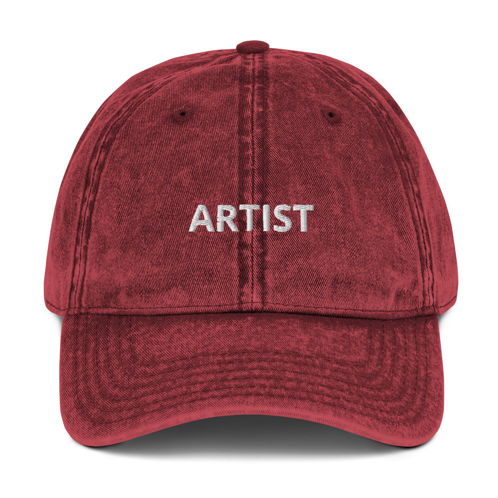 Artist Vintage Cotton Twill Cap