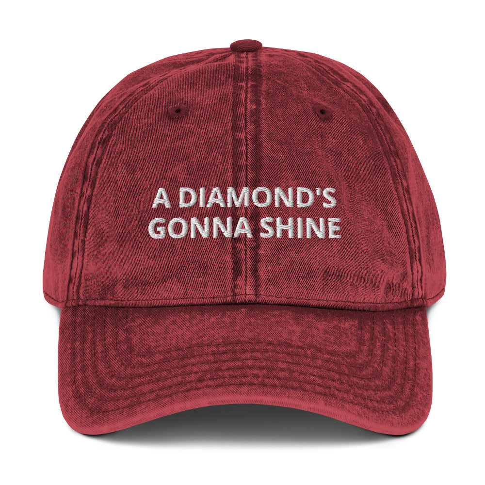 A Diamond's Gonna Shine Vintage Cotton Twill Cap