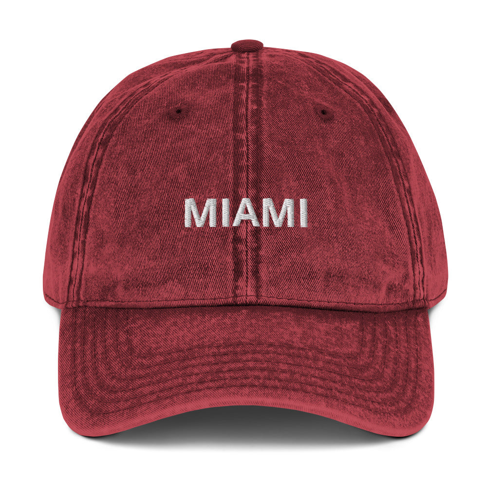 Miami Vintage Cotton Twill Cap